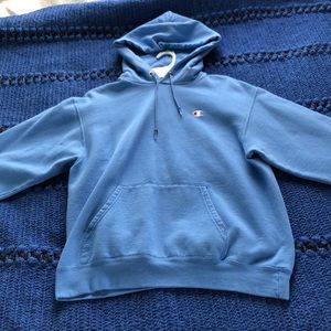 Baby blue champion hoodie